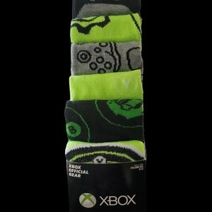 Xbox and Icons Crew Socks 6 Pack Shoe Size 8-12 Multicolored NEW